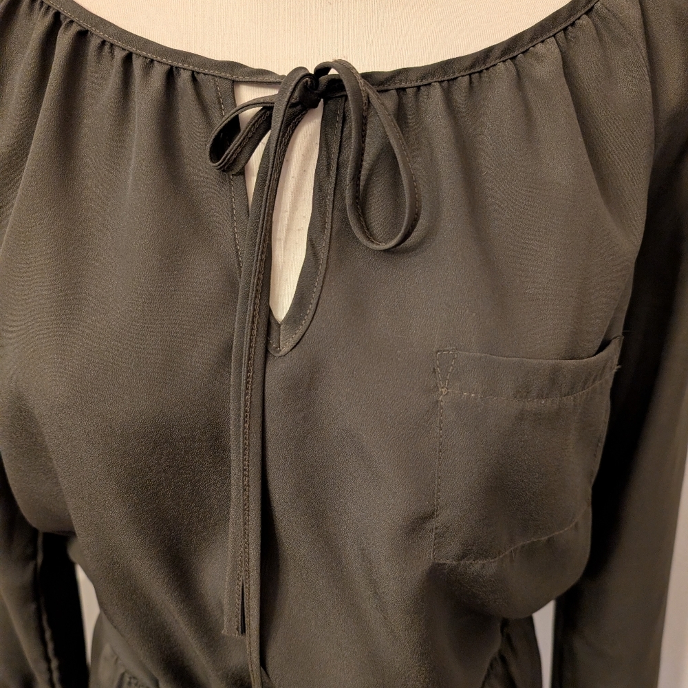 Eight Sixty Green Blouse Size S - Picture 2 of 7
